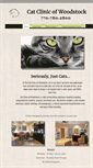 Mobile Screenshot of catclinicofwoodstock.com