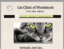 Tablet Screenshot of catclinicofwoodstock.com